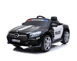 Детский электромобиль Mercedes Benz SL500 Police, Black цена и информация | Электромобили для детей | 220.lv