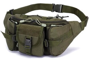 Taktiskā jostas soma vīriešiem T28, zaļā krāsā cena un informācija | Vīriešu somas | 220.lv