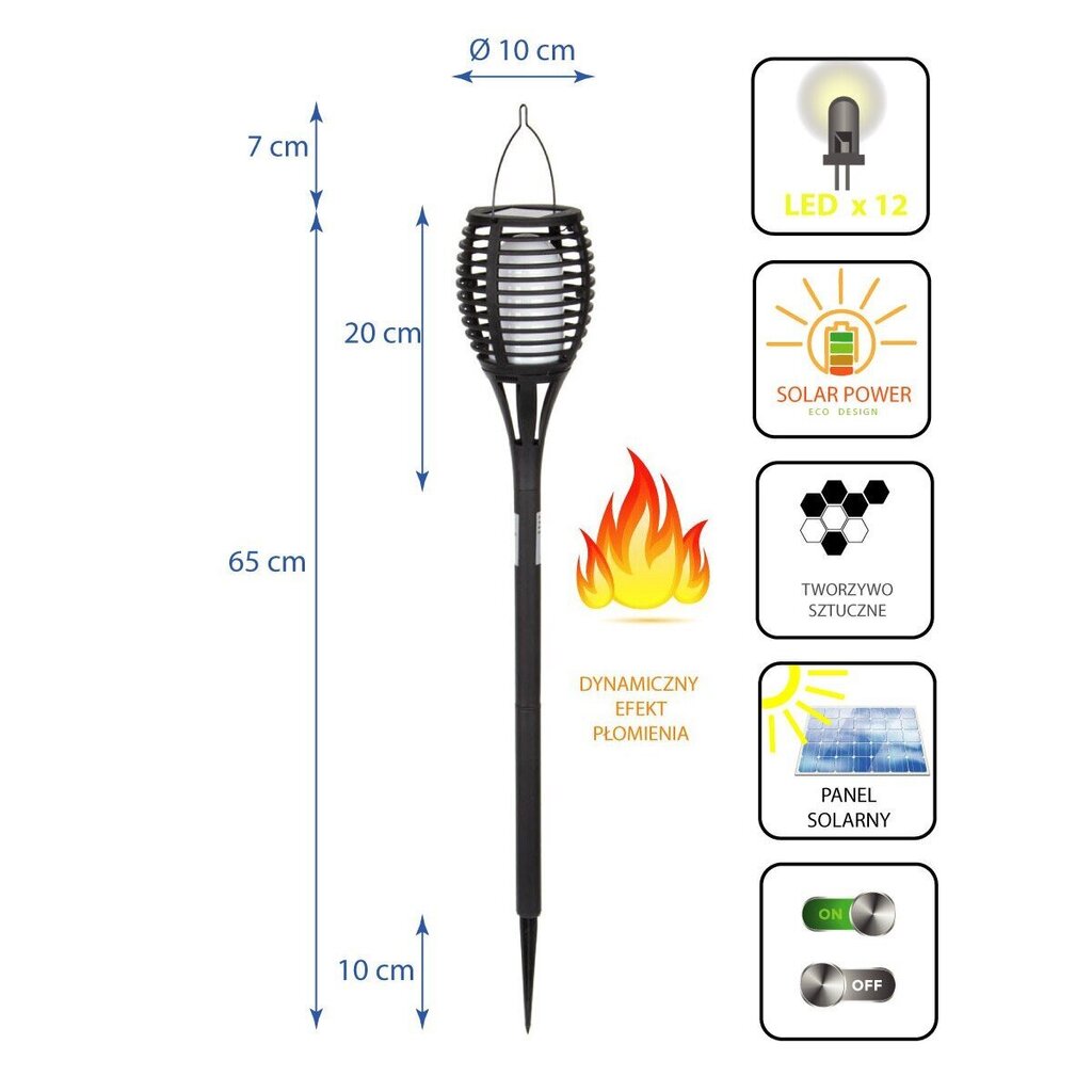 Āra lampa - FLAME EFFECT cena un informācija | Āra apgaismojums | 220.lv