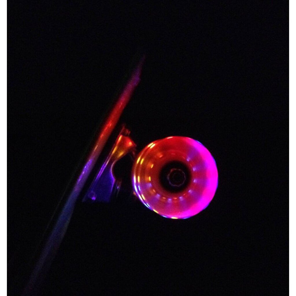 Plastmasas skrituļdēlis Enero LED, rozā цена и информация | Skrituļdēļi | 220.lv