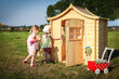 Bērnu koka rotaļu namiņš Timbela M550-1 цена и информация | Bērnu rotaļu laukumi, mājiņas | 220.lv