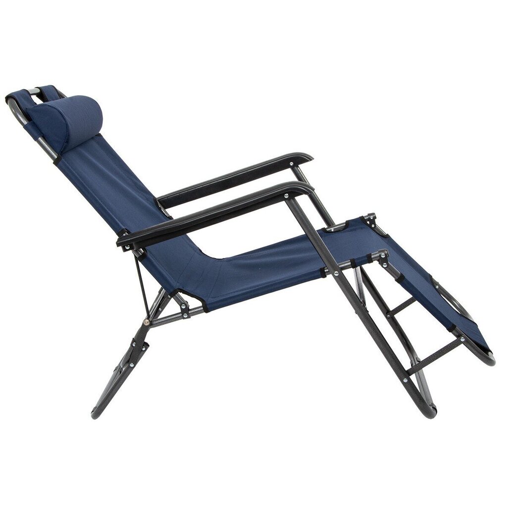 Saliekamais krēsls ar pagalvi, tumši zils cena un informācija |  Tūrisma mēbeles | 220.lv