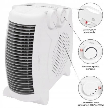 Elektriskais sildītājs, ventilators, Clatronic HL3379, 2000W цена и информация | Sildītāji | 220.lv