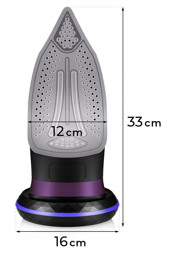 Bezvada tvaika gludeklis Mozano, keramikas, 2600W, violets цена и информация | Gludekļi | 220.lv