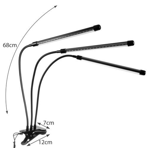 LED Lampa augu augšanai 3 gab. cena un informācija | Diedzēšanas trauki, augu lampas | 220.lv