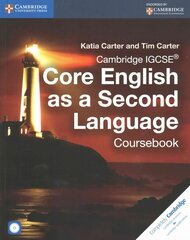 Cambridge IGCSE (R) Core English as a Second Language Coursebook with Audio CD, Cambridge IGCSE (R) Core English as a Second Language Coursebook with Audio CD цена и информация | Книги для подростков и молодежи | 220.lv