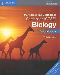 Cambridge IGCSE (R) Biology Workbook 3rd Revised edition, Cambridge IGCSE (R) Biology Workbook cena un informācija | Grāmatas pusaudžiem un jauniešiem | 220.lv