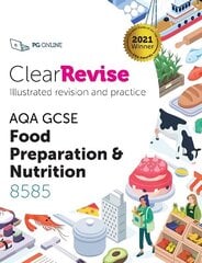 ClearRevise AQA GCSE Food Preparation and Nutrition 8585 2021 цена и информация | Книги для подростков и молодежи | 220.lv