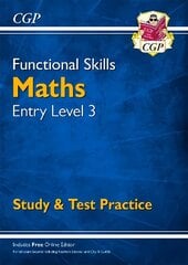 Functional Skills Maths Entry Level 3 - Study & Test Practice cena un informācija | Grāmatas pusaudžiem un jauniešiem | 220.lv