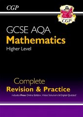 GCSE Maths AQA Complete Revision & Practice: Higher inc Online Ed, Videos & Quizzes cena un informācija | Grāmatas pusaudžiem un jauniešiem | 220.lv