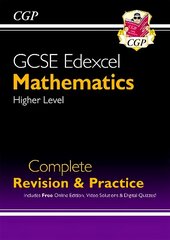 GCSE Maths Edexcel Complete Revision & Practice: Higher inc Online Ed, Videos & Quizzes cena un informācija | Grāmatas pusaudžiem un jauniešiem | 220.lv