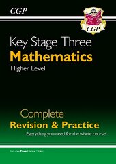 KS3 Maths Complete Revision & Practice - Higher (with Online Edition), Complete Revision and Practice cena un informācija | Grāmatas pusaudžiem un jauniešiem | 220.lv
