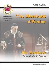 Grade 9-1 GCSE English Shakespeare - The Merchant of Venice Workbook (includes Answers) цена и информация | Книги для подростков и молодежи | 220.lv