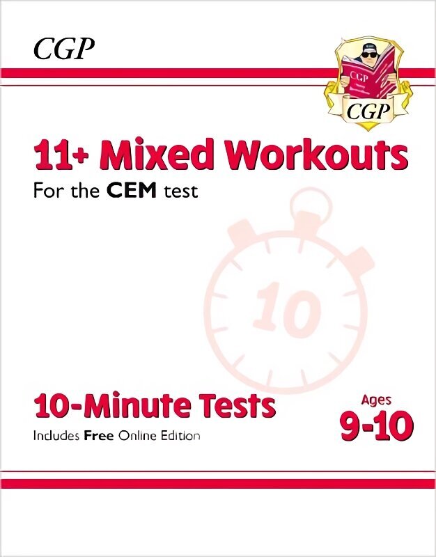 11plus CEM 10-Minute Tests: Mixed Workouts - Ages 9-10 (with Online Edition) цена и информация | Izglītojošas grāmatas | 220.lv