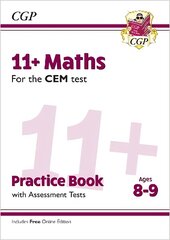 11plus CEM Maths Practice Book & Assessment Tests - Ages 8-9 (with Online   Edition) цена и информация | Развивающие книги | 220.lv