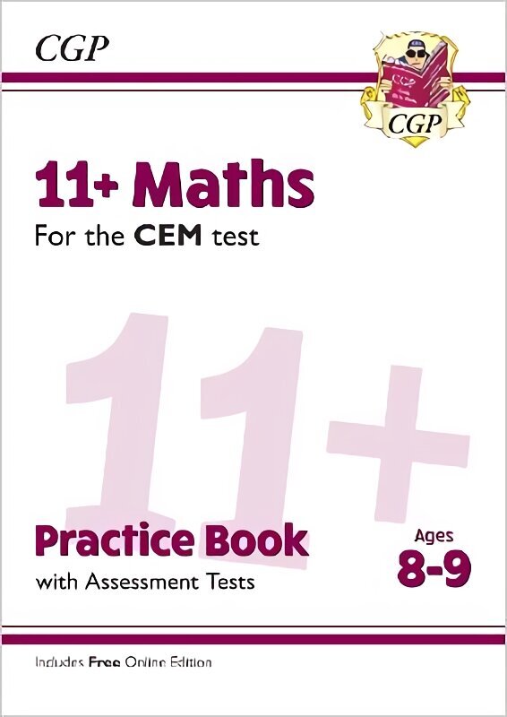 11plus CEM Maths Practice Book & Assessment Tests - Ages 8-9 (with Online Edition) cena un informācija | Izglītojošas grāmatas | 220.lv