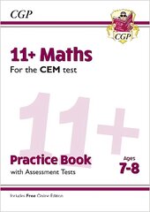 11plus CEM Maths Practice Book & Assessment Tests - Ages 7-8 (with Online Edition) cena un informācija | Izglītojošas grāmatas | 220.lv