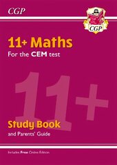 11plus CEM Maths Study Book (with Parents' Guide & Online Edition) цена и информация | Развивающие книги | 220.lv