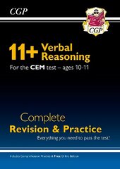 11plus CEM Verbal Reasoning Complete Revision and Practice - Ages 10-11 (with Online Edition) cena un informācija | Izglītojošas grāmatas | 220.lv