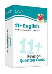 11plus GL English Revision Question Cards - Ages 10-11 cena un informācija | Svešvalodu mācību materiāli | 220.lv
