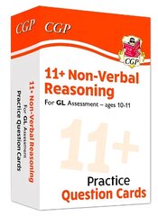 11plus GL Non-Verbal Reasoning Practice Question Cards - Ages 10-11 cena un informācija | Izglītojošas grāmatas | 220.lv