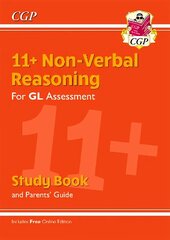 11plus GL Non-Verbal Reasoning Study Book (with Parents' Guide & Online Edition) cena un informācija | Izglītojošas grāmatas | 220.lv