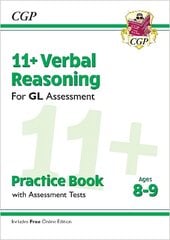 11plus GL Verbal Reasoning Practice Book & Assessment Tests - Ages 8-9 (with Online Edition) cena un informācija | Izglītojošas grāmatas | 220.lv