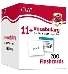 11plus Vocabulary Flashcards - Ages 8-9 cena un informācija | Svešvalodu mācību materiāli | 220.lv