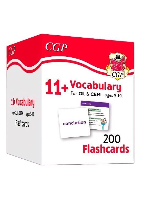 11plus Vocabulary Flashcards - Ages 9-10 cena un informācija | Izglītojošas grāmatas | 220.lv