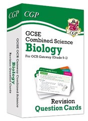 GCSE Combined Science: Biology OCR Gateway Revision Question Cards cena un informācija | Grāmatas pusaudžiem un jauniešiem | 220.lv
