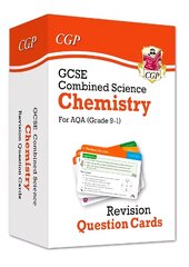 9-1 GCSE Combined Science: Chemistry AQA Revision Question Cards cena un informācija | Izglītojošas grāmatas | 220.lv