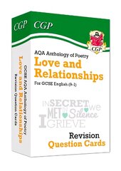 GCSE English: AQA Love & Relationships Poetry Anthology - Revision Question   Cards цена и информация | Книги для подростков и молодежи | 220.lv