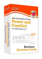 GCSE English: AQA Power & Conflict Poetry Anthology - Revision Question Cards cena un informācija | Grāmatas pusaudžiem un jauniešiem | 220.lv