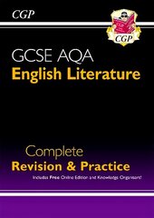 New GCSE English Literature AQA Complete Revision & Practice - includes Online Edition cena un informācija | Grāmatas pusaudžiem un jauniešiem | 220.lv