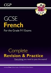 GCSE French Complete Revision & Practice (with CD & Online Edition) - Grade   9-1 Course: GCSE French Complete revision & practice with audio-CD 9-1, Grades 9-1 цена и информация | Книги для подростков  | 220.lv