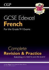 GCSE French Edexcel Complete Revision & Practice plus Online Edition & Audio: GCSE French Edexcel complete revision & practice with audio-CD, Grade 9-1 , Complete Revision & Practice - Course cena un informācija | Grāmatas pusaudžiem un jauniešiem | 220.lv