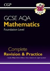 GCSE Maths AQA Complete Revision & Practice: Foundation inc Online Ed, Videos & Quizzes cena un informācija | Grāmatas pusaudžiem un jauniešiem | 220.lv