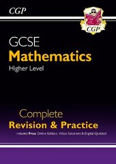 GCSE Maths Complete Revision & Practice: Higher inc Online Ed, Videos &   Quizzes цена и информация | Книги для подростков и молодежи | 220.lv