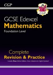 GCSE Maths Edexcel Complete Revision & Practice: Foundation inc Online Ed, Videos & Quizzes цена и информация | Книги для подростков и молодежи | 220.lv