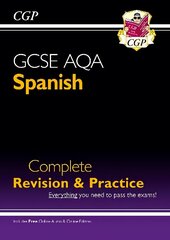 GCSE Spanish AQA Complete Revision & Practice (with Online Edition & Audio) cena un informācija | Grāmatas pusaudžiem un jauniešiem | 220.lv