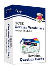 GCSE AQA German: Vocabulary Revision Question Cards cena un informācija | Grāmatas pusaudžiem un jauniešiem | 220.lv