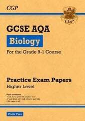 Grade 9-1 GCSE Biology AQA Practice Papers: Higher Pack 2 цена и информация | Книги для подростков и молодежи | 220.lv