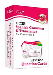 GCSE AQA Spanish: Grammar & Translation Revision Question Cards cena un informācija | Grāmatas pusaudžiem un jauniešiem | 220.lv