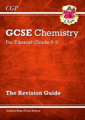 Grade 9-1 GCSE Chemistry: Edexcel Revision Guide with Online Edition цена и информация | Книги для подростков и молодежи | 220.lv