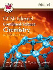 Grade 9-1 GCSE Combined Science for Edexcel Chemistry Student Book with Online Edition цена и информация | Книги для подростков и молодежи | 220.lv