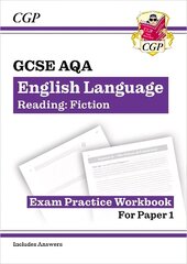 New GCSE English Language AQA Reading Fiction Exam Practice Workbook (for Paper 1) - inc. Answers цена и информация | Книги для подростков и молодежи | 220.lv