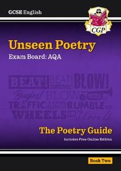 New GCSE English AQA Unseen Poetry Guide - Book 2 includes Online Edition цена и информация | Книги для подростков и молодежи | 220.lv