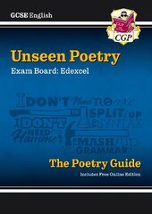 New GCSE English Edexcel Unseen Poetry Guide includes Online Edition цена и информация | Книги для подростков и молодежи | 220.lv