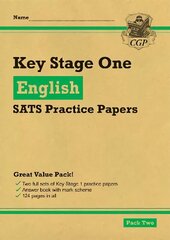 KS1 English SATS Practice Papers: Pack 2 (for the 2023 tests) cena un informācija | Grāmatas pusaudžiem un jauniešiem | 220.lv