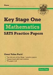 KS1 Maths SATS Practice Papers: Pack 2 (for the 2023 tests) cena un informācija | Grāmatas pusaudžiem un jauniešiem | 220.lv